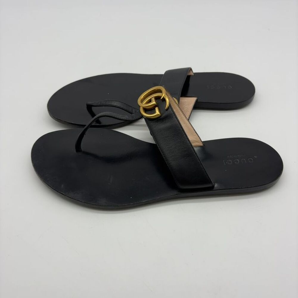Gucci Leather Thong Sandals - Picture 2 of 6
